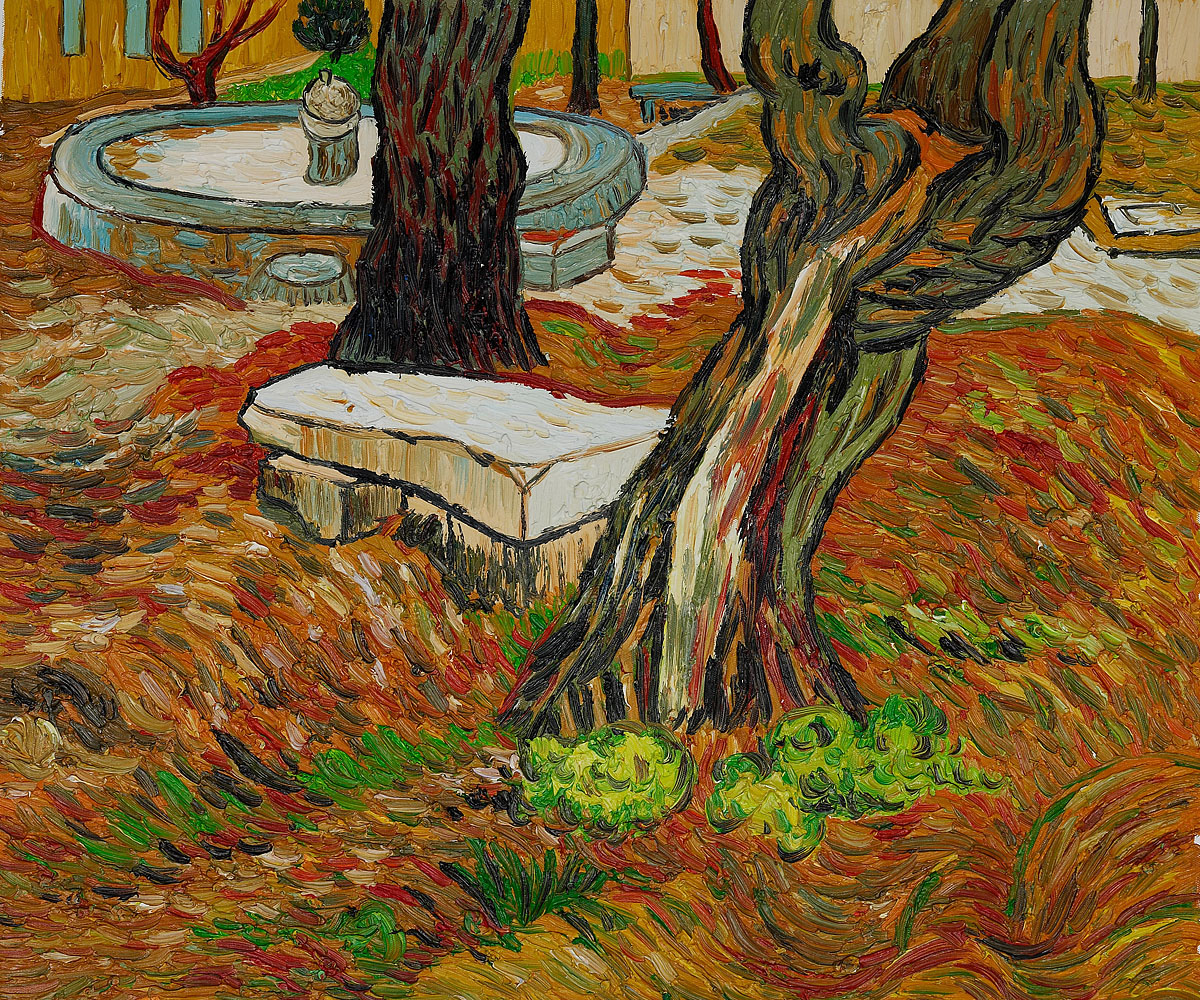 The Bench at Saint Remy by Vincent Van Gogh - Click Image to Close